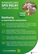 POWSZECHNY SPIS ROLNY 01.09-30.11.2020 – KONKURSY W WOJEWÓDZTWIE MAŁOPOLSKIM