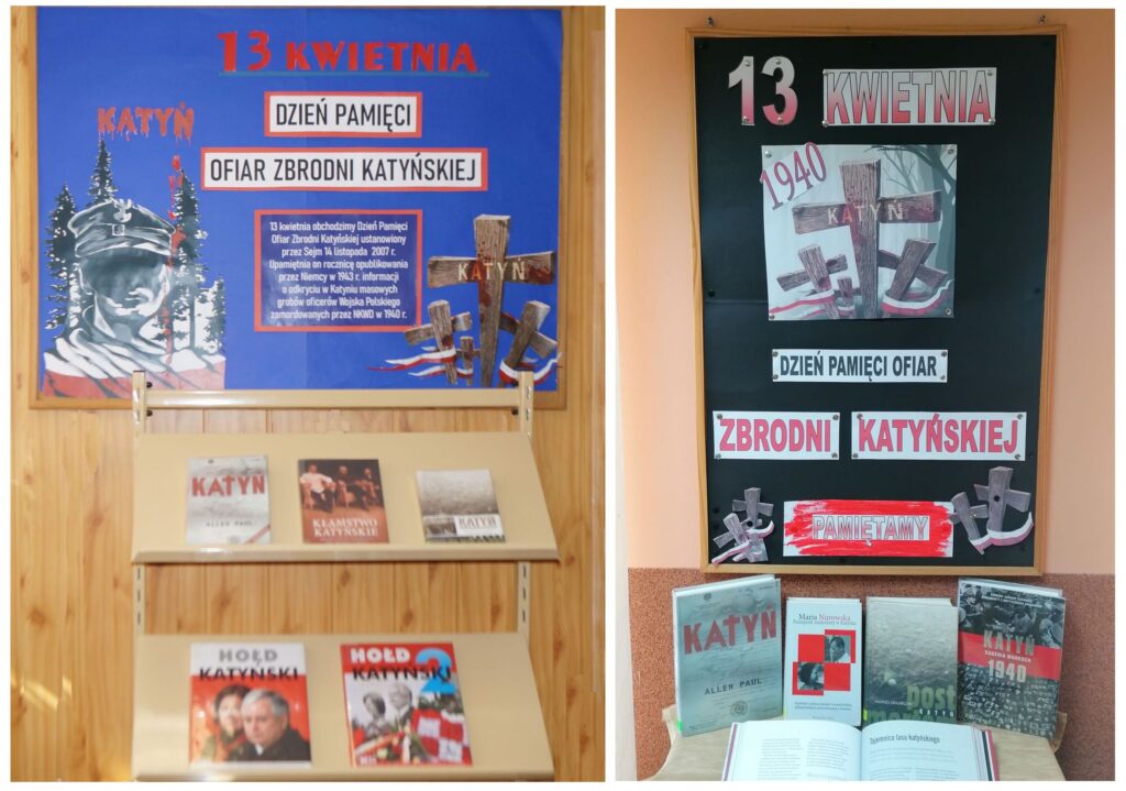 Wystawy na temat Dnia Pamięci Ofiar Zbrodni Katyńskiej 
