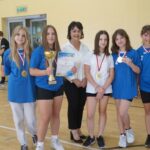 Wręczenie nagród podczas Młodzieżowego Turnieju Piłki Siatkowej o Puchar Wójta Gminy Budzów