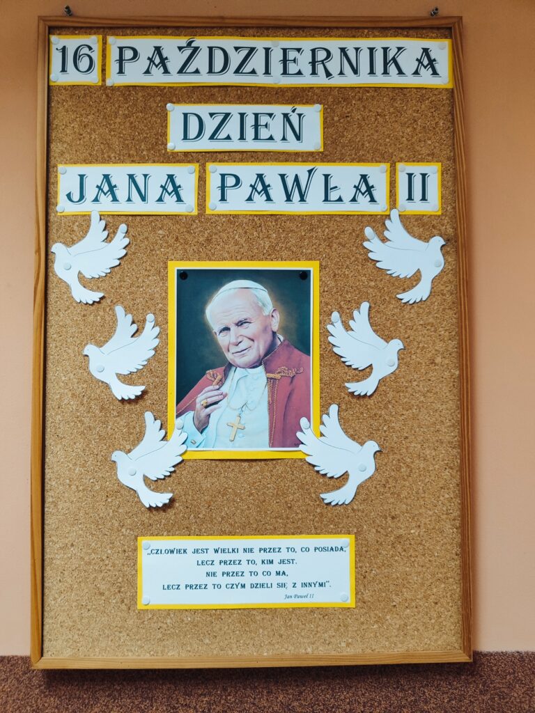 16 PAŹDZIERNIKA – DZIEŃ PAPIEŻA JANA PAWŁA II