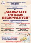 ZAPRASZAMY DZIECI I MŁODZIEŻ Z GMINY BUDZÓW NA „WARSZTATY POTRAW REGIONALNYCH” Z KGW GMINY BUDZÓW