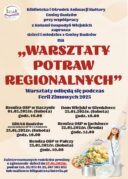 ZAPRASZAMY DZIECI I MŁODZIEŻ Z GMINY BUDZÓW NA „WARSZTATY POTRAW REGIONALNYCH” Z KGW GMINY BUDZÓW