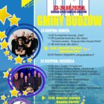 Wójt Gminy Budzów, Biblioteka i Ośrodek Animacji Kultury Gminy Budzów serdecznie zapraszają na Dni Gminy Budzów. Boisko Sportowe 23-24.08.2025r. LKS Budzów. 23 sierpnia / sobota: 14.30 Turniej Piłki Nożnej „Żaki”, 17.00 Spektakl teatralny dla dzieci „Na końcu świata… Przygody Misia i Kacpra Pirata”, 17.40 Animacje dla dzieci, 19.00 Koncert Zespołu „Golden Life”, 20.00 Festyn z Zespołem „Magda&Band”. 24 sierpnia / niedziela: 12.00 Msza Święta Dożynkowa, 13.00 Występ Orkiestry Dętej z Bieńkówki, 13.30 Gminny Konkurs Wieńca Dożynkowego, 14.00 Występ Orkiestry Dętej „Sygnał” z Budzowa, 14.30 Konkursy rodzinne, 15.30 Występ Zespołu Regionalnego „Budzowskie Kliszczaki”, 16.00 Ogłoszenie wyników konkursów: Wieńca Dożynkowego, Ogródków Przydomowych, 16.30 Konkursy rodzinne, 18.00 Biesiada z „Grupą Fest”, 20.00 Koncert Zespołu „Kapela Górole”, 21.00 Dyskoteka. Dodatkowe atrakcje: wesołe miasteczko, animacje dla dzieci, konkursy rodzinne, stoiska gastronomiczne, wata cukrowa, popcorn, lody, zabawki.