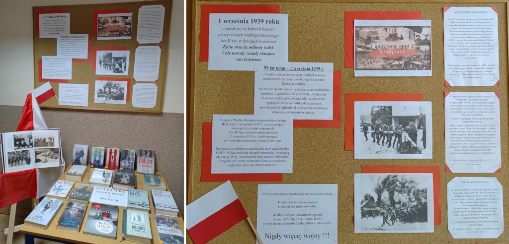 ZAPRASZAMY NA WYSTAWY W NASZYCH BIBLIOTEKACH 1 WRZEŚNIA – 86 ROCZNICA WYBUCHU II WOJNY ŚWIATOWEJ