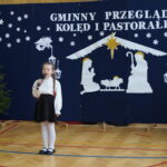Występ uczestników Gminnego Przeglądu Kolęd i Pastorałek