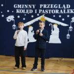 Występ uczestników Gminnego Przeglądu Kolęd i Pastorałek
