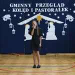 Występ uczestników Gminnego Przeglądu Kolęd i Pastorałek