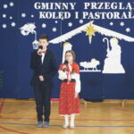 Występ uczestników Gminnego Przeglądu Kolęd i Pastorałek