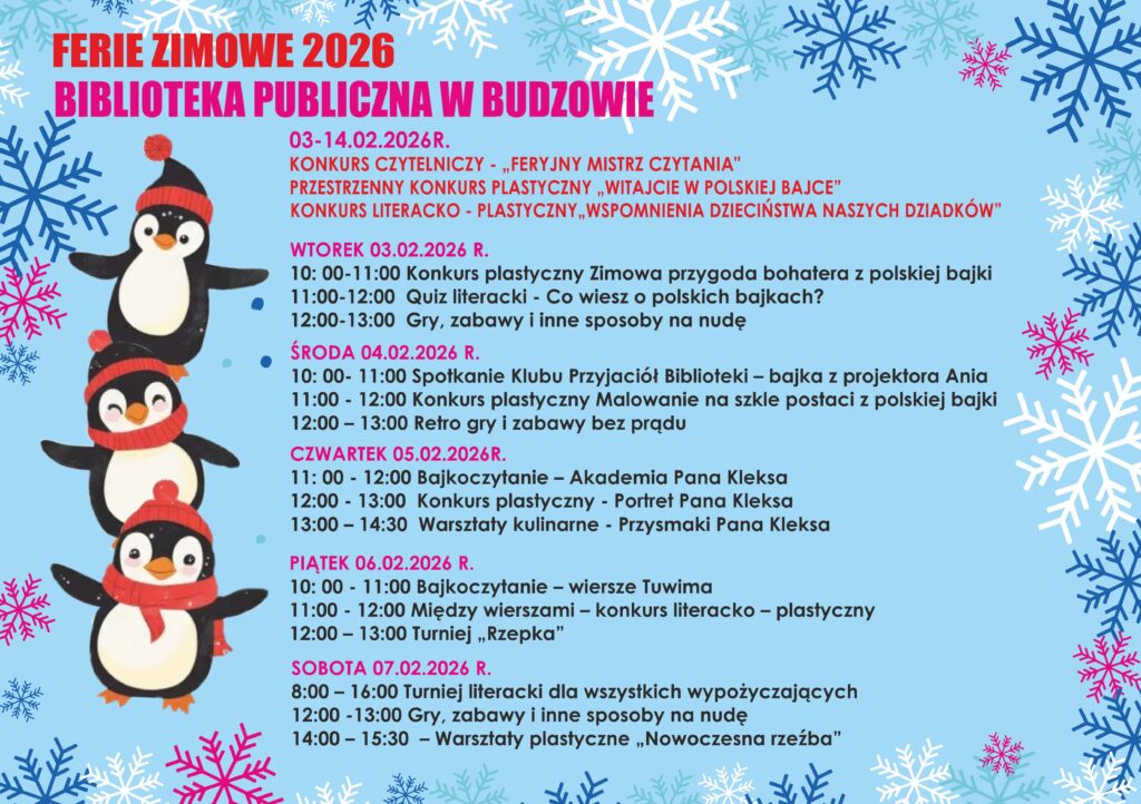 Ferie Zimowe Budzów plan 1