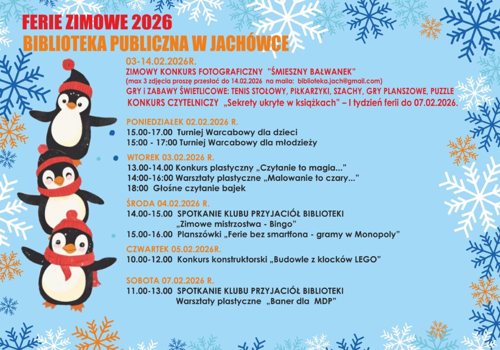 Ferie Zimowe Jachówka plan 1