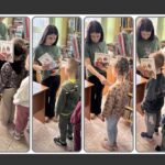 Lekcja biblioteczna i pasowanie na czytelnika w Bibliotece Publicznej w Baczynie