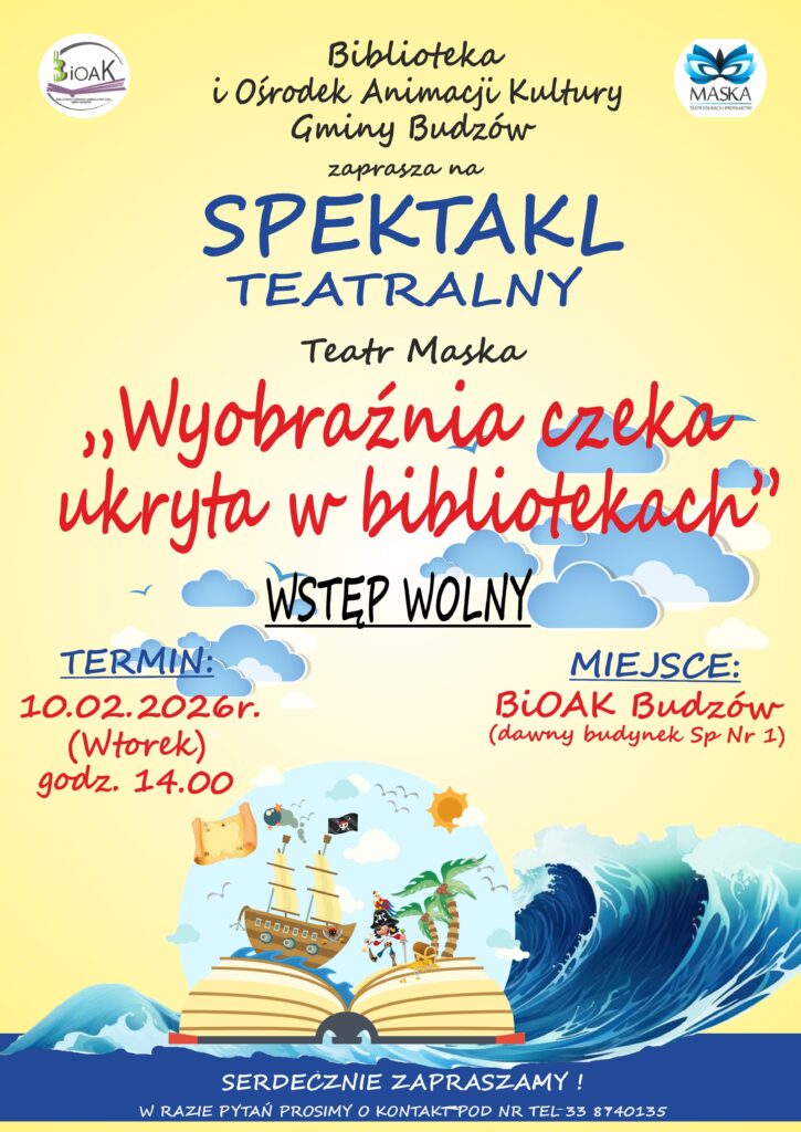 Spektakl teatralny Wyobraźnia czeka ukryta w bibliotekach