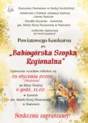 ZAPRASZAMY NA ROZSTRZYGNIĘCIE POWIATOWEGO KONKURSU NA „BABIOGÓRSKĄ SZOPKĘ REGIONALNĄ” EDYCJA 2026