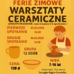 Warsztaty ceramiczne podczas Ferii Zimowych w Bieńkówce