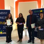 Konkurs Leonardo 2026 - uczestnik konkursu wraz z Organizatorami i Przewodniczącą Komisji