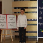 Występ uczestnika konkursu - recytacja