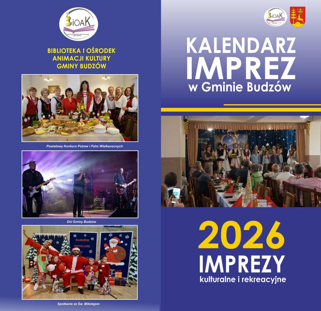Kalendarz Imprez w Gminie Budzów 2026 str. 1