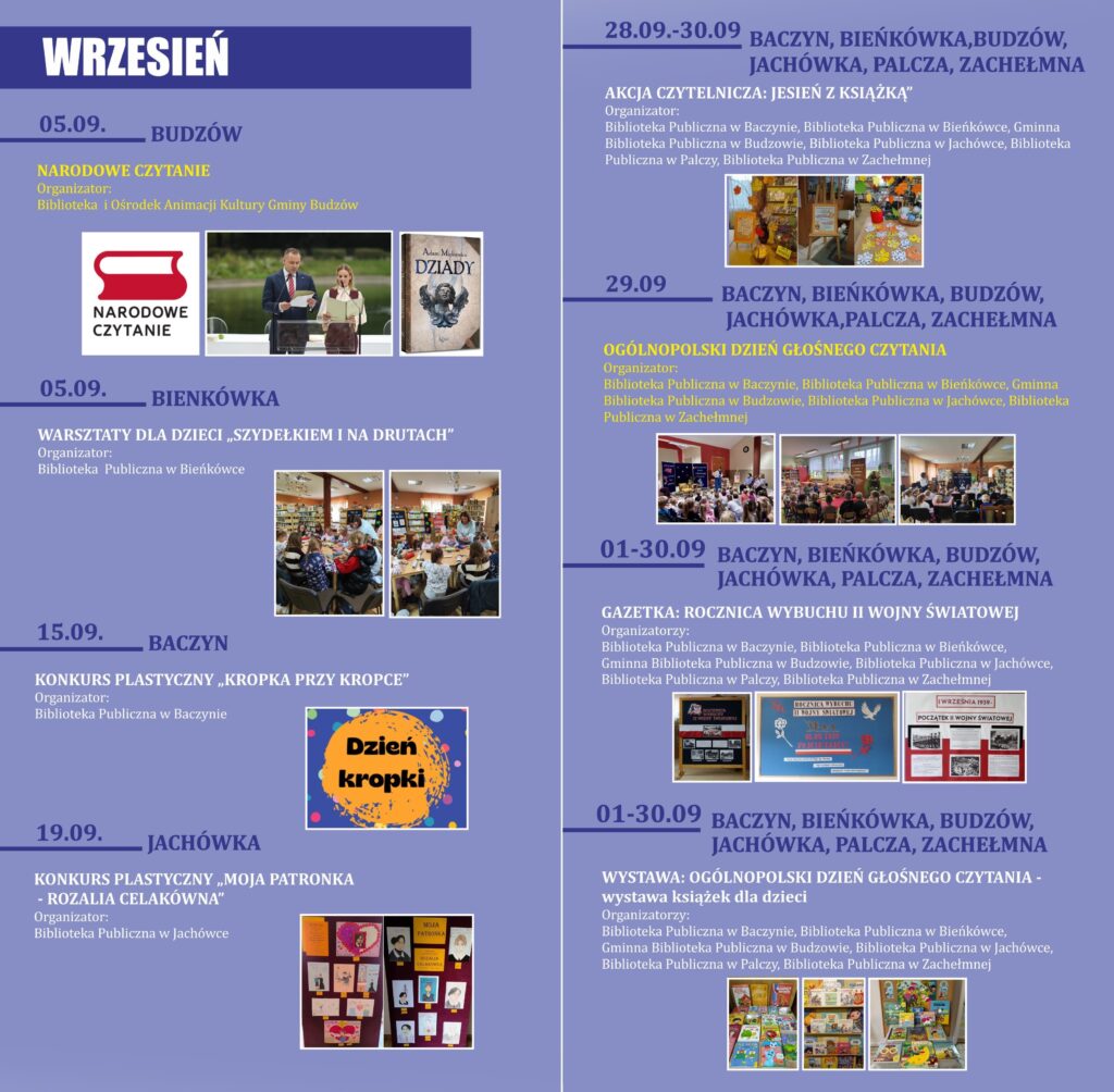 Kalendarz Imprez w Gminie Budzów 2026 str. 21
