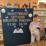 Konkurs Czytelniczy Najaktywniejszy Czytelnik Roku Szkolnego 2025/2026 w Bibliotece Publicznej w Bieńkówce