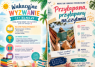 BIBLIOTEKA PUBLICZNA W BIEŃKÓWCE ZAPRASZA  NA  „WAKACYJNE WYZWANIE CZYTELNICZE” ORAZ KONKURS FOTOGRAFICZNY „PRZYŁAPANA, PRZYŁAPANY NA CZYTANIU”, LIPIEC- SIERPIEŃ 2026 R.