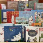 Lekcja biblioteczna w Krainie Muminków z grupą Żaki z Przedszkola Samorządowego w Budzowie w Gminnej Bibliotece Publicznej w Budzowie
