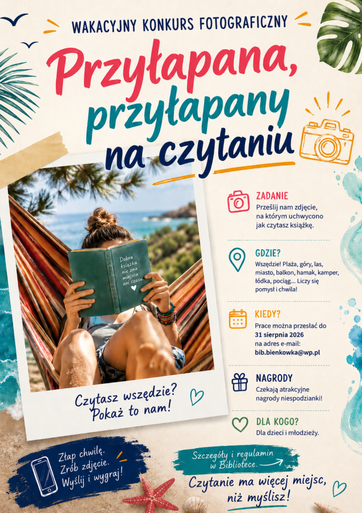 Konkurs Fotograficzny Przyłapany, przyłapana z książką