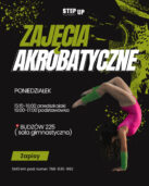 ZAPRASZAMY NA ZAJĘCIA AKROBATYCZNE ZE SZKOŁĄ TAŃCA STEP UP
