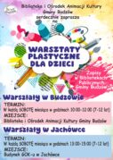 ZAPRASZAMY NA WARSZTATY PLASTYCZNE DLA DZIECI